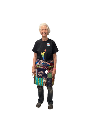 African Wax Print Waist Apron