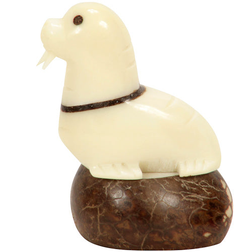Walrus Tagua Nut Figurine