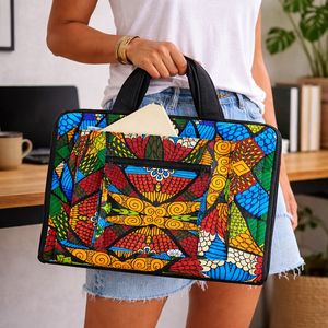 Ugandan Fabric Laptop Bag