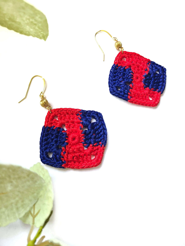 African Print Earrings-0