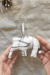 African Elephant Ornament, Crafted by East African refugees living in Kenya