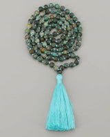 African Turquoise Jasper Beads Meditation Mala