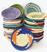 Assorted Mini Raffia Fruit & Grain Baskets