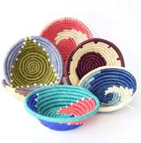 Assorted Mini Raffia Fruit & Grain Baskets