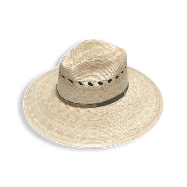 Bailey Palm Straw Hat with Adorned Band Crown Adjustable Mexico