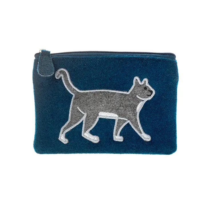 Blue Cat Coin Purse