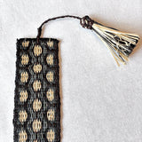 Cardwoven Raffia Bookmark - Charcoal