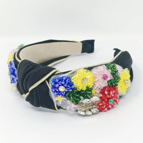 Luxe Flower Bead Headband-2