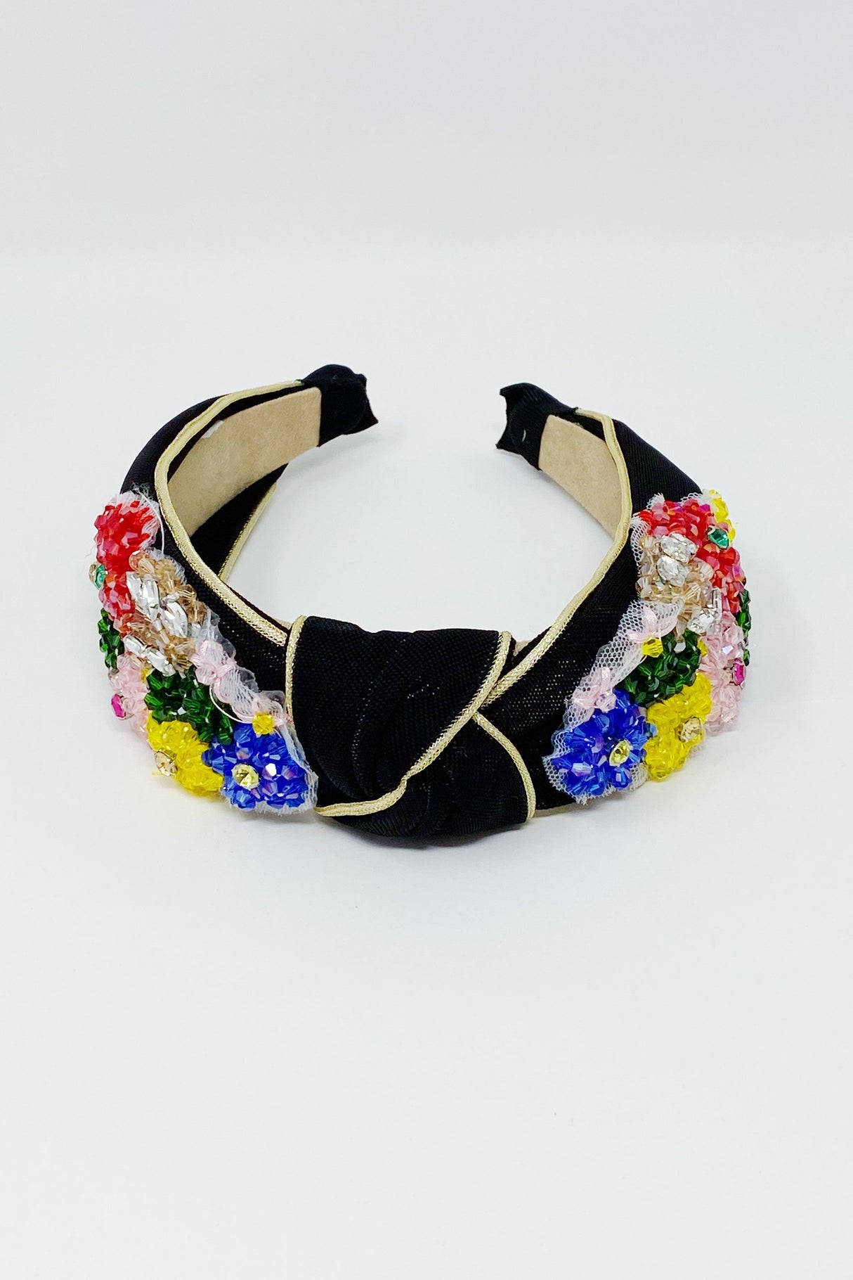 Luxe Flower Bead Headband-0