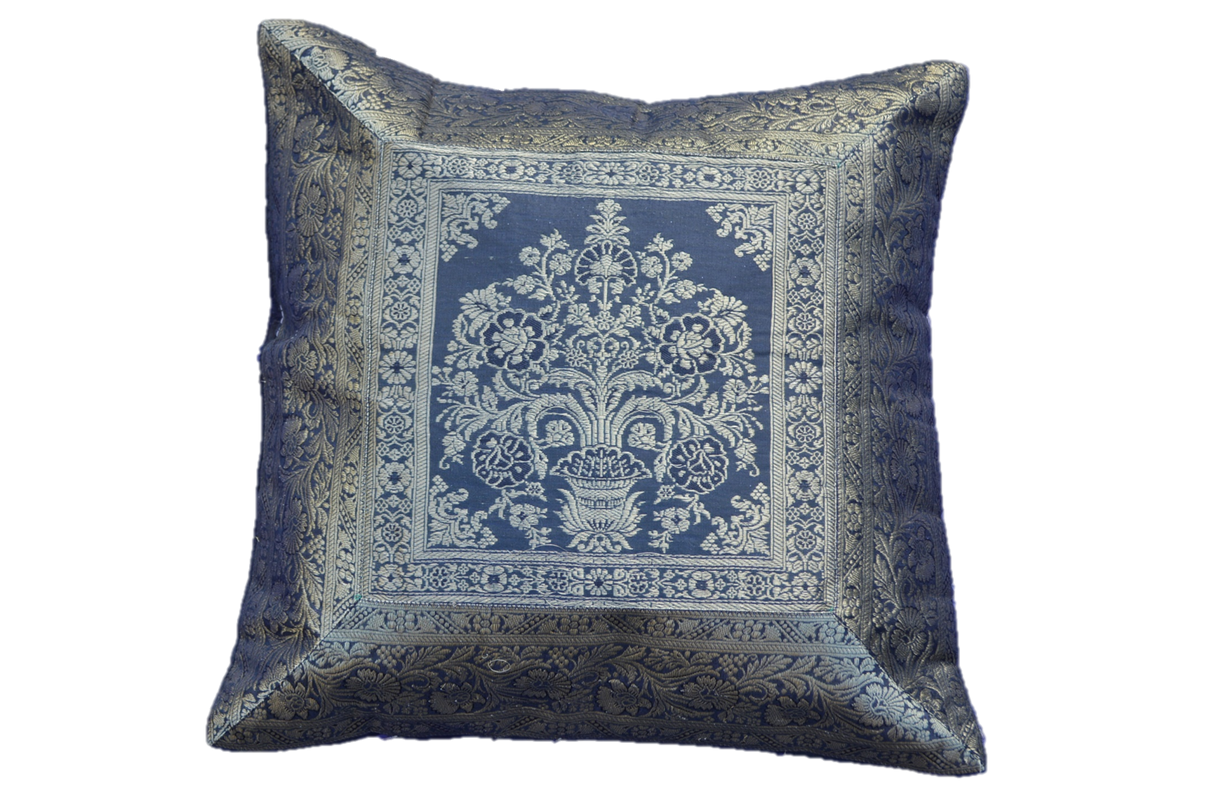 Brocade Silk decorative throw pillow case-6