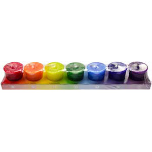 7 Pack Chakra votive candle-0