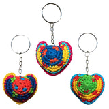 Crocheted Heart Key Chain from Guatemala