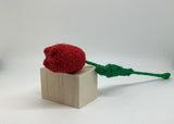 Handmade Fair Trade Wool Tulip – Eco-Friendly, Crocheted, Unique Floral Decoration
