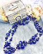 Nugget Lapis Double Strands Necklace DN207-0