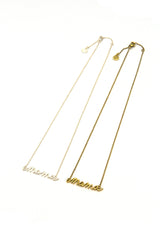 Mama Script Necklace