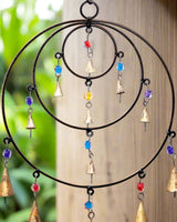 Triple Circle Chime with beads and bells-3