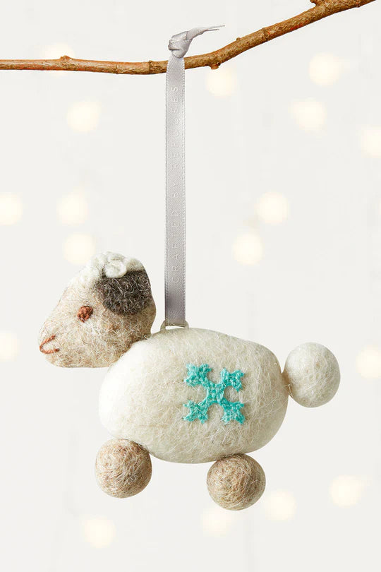 Dreaming Sheep Ornament, Crafted by Armenian Refugees from Syria