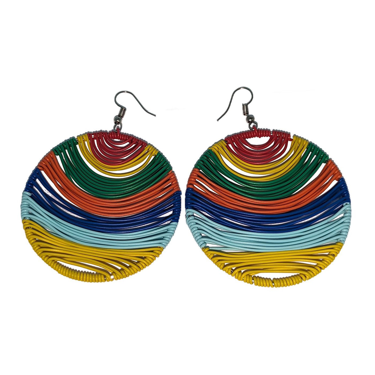 Telephone Wire Earrings - Summer Colors-1