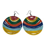 Telephone Wire Earrings - Summer Colors-1