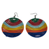 Telephone Wire Earrings - Summer Colors-2