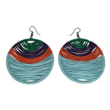 Telephone Wire Earrings - Summer Colors-4