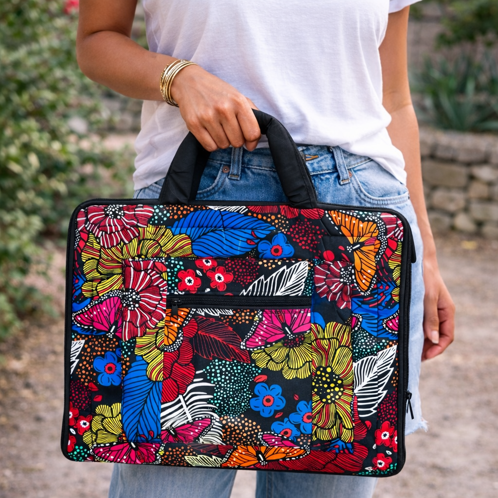 Ugandan Fabric Laptop Bag