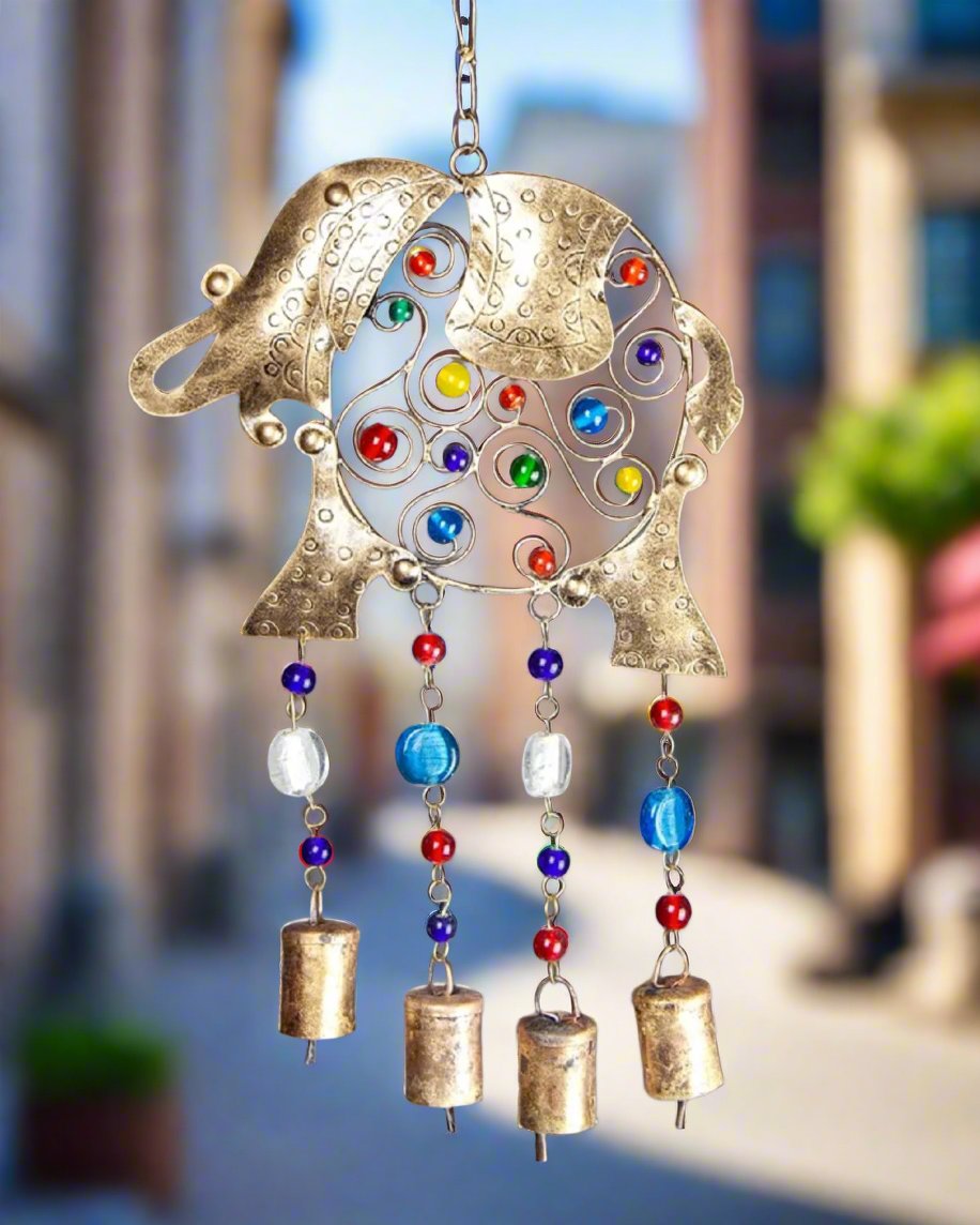 Beaded Elephant Chime-1