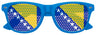 BOSNIA AND HERZEGOVINA FLAG World Cup Party Sunglasses