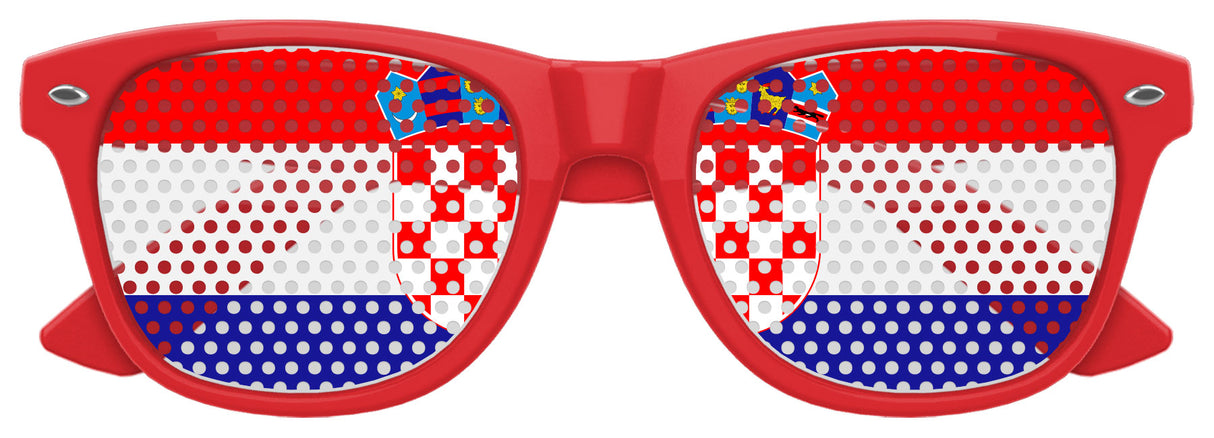CROATIA FLAG World Cup Party Sunglasses