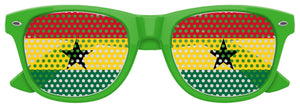 GHANA FLAG World Cup Party Sunglasses