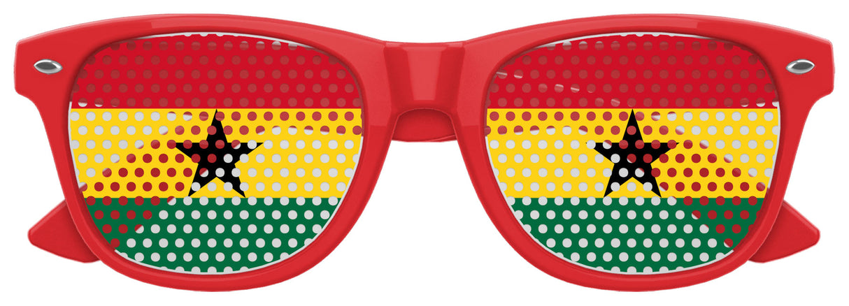 GHANA FLAG World Cup Party Sunglasses
