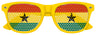 GHANA FLAG World Cup Party Sunglasses