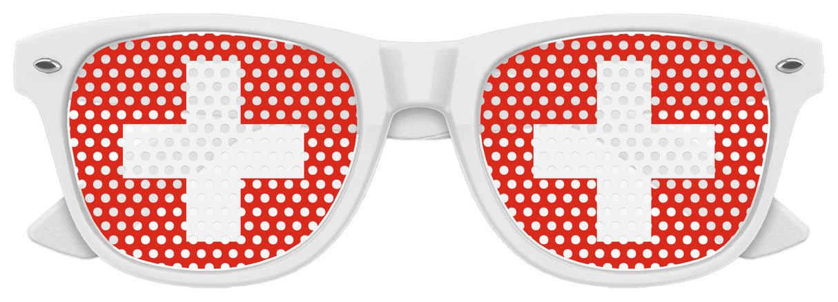 SWITZERLAND FLAG World Cup Party Sunglasses