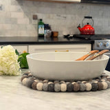 Felt Casserole Trivet, Pebble