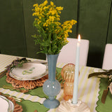 Frosted Blue Haze Vase - Pair