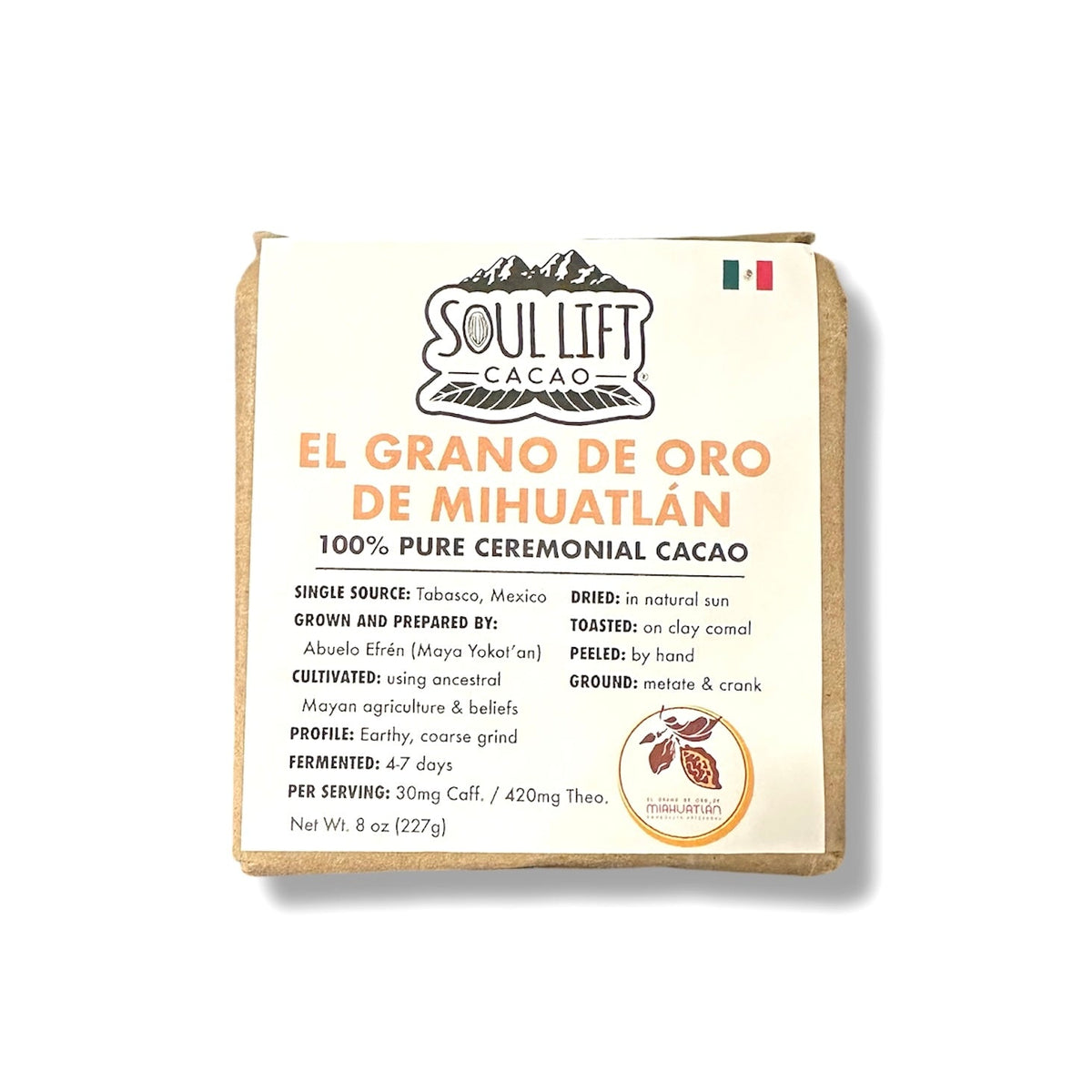 El Grano de Oro de Miahuatlán 100% Pure Ceremonial Cacao from Mexico