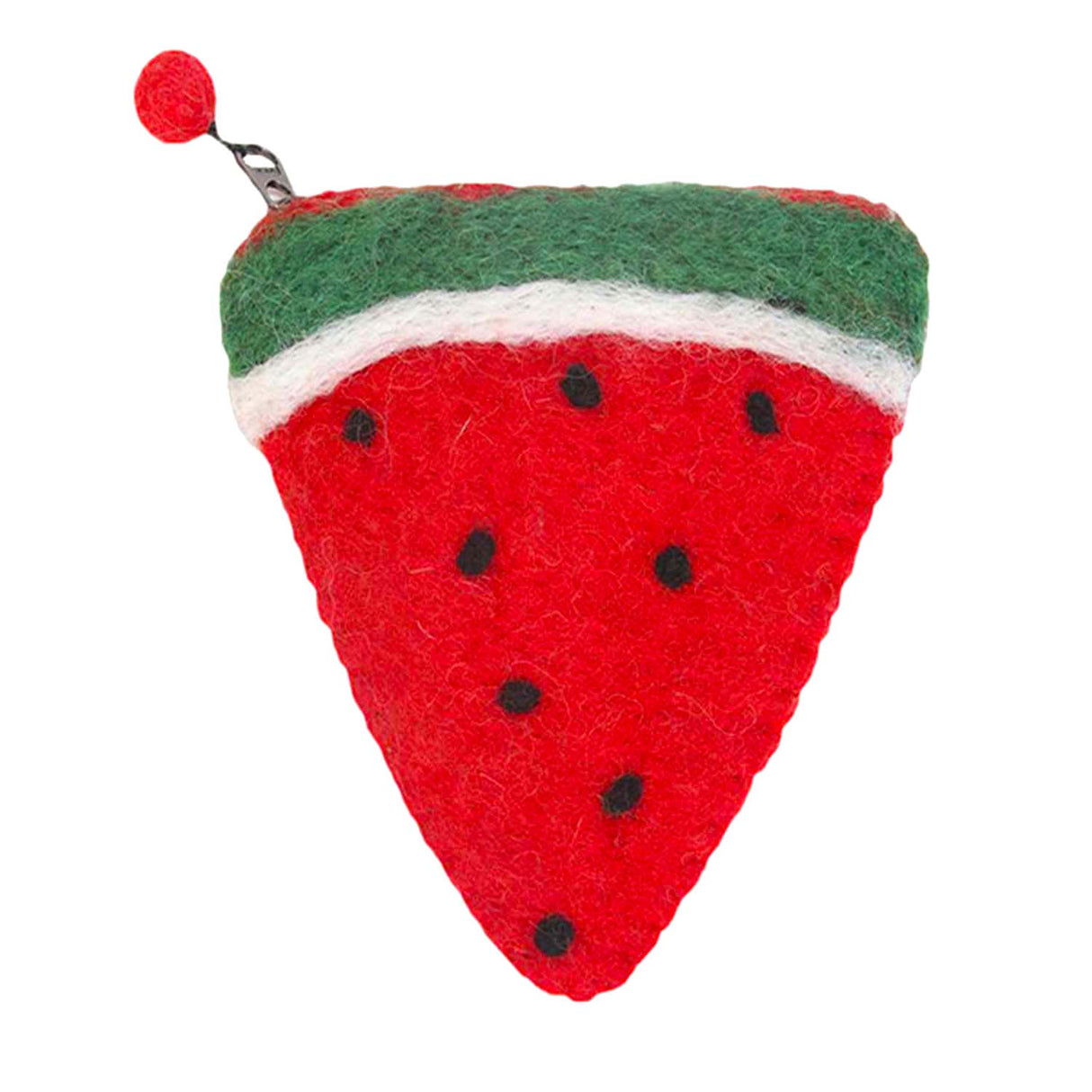 Handmade Felt Fruit Coin Purse, Watermelon