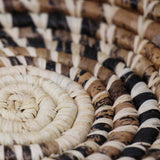 Woven Sisal Basket, Wheat Stalk Spirals In Natural