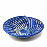 Woven Sisal Fruit Basket, Blues from Kenya