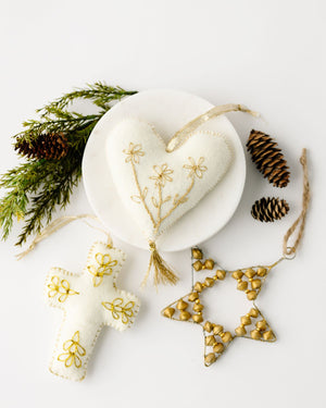 Alejandra Felt Heart Ornament