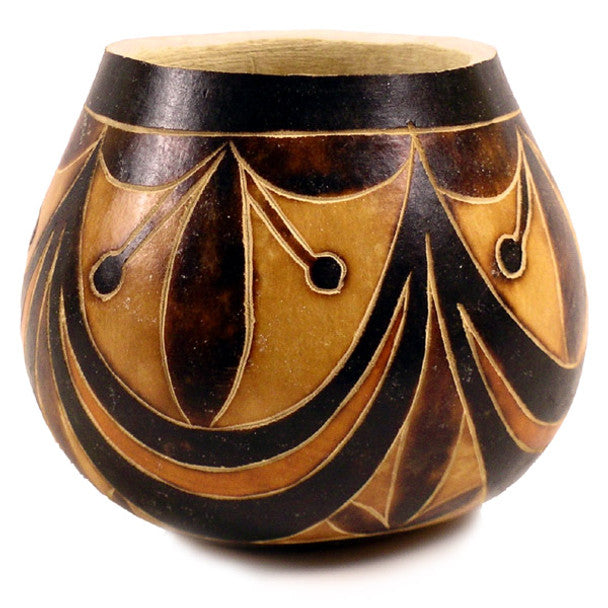 Gourd Bowl - Geometric 5" Designs Classic Peru