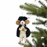 Graduate Mouse Felt Ornament