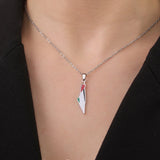 Enameled Palestine Flag Map Chain Necklace Stainless Steel 18K Gold Plated-4
