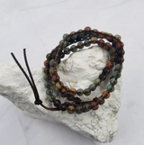 Handmade Weaving Agate Stone Layered Bracelet