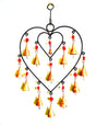 Heart Chime sacred space home decor hanging brass bells-0