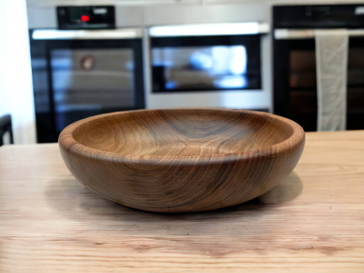 Set Of 3  Handmade Moroccan Walnut Wood Bowl, Walnut Bowl, Salad Bowl, Serving Bowl, Walnut Bowl Made From Ethically Sourced Wood-3