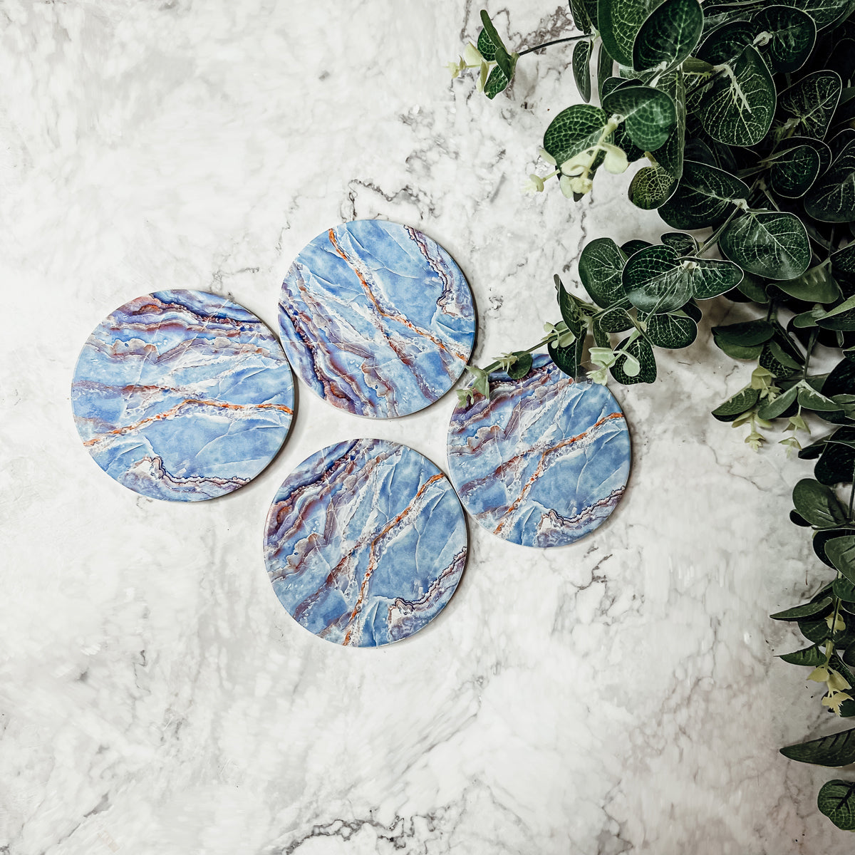 Marble Blue Coasters-12