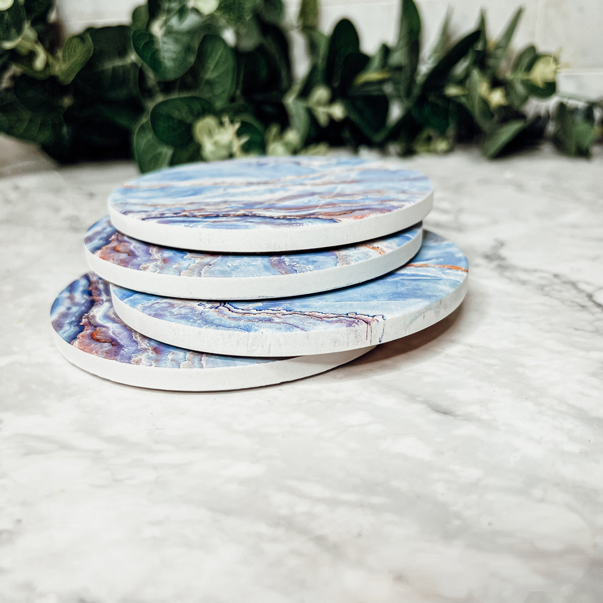 Marble Blue Coasters-13