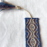 Cardwoven Raffia Bookmark - Blue