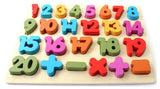 Wooden Colorful Puzzle for Learning Numbers-0